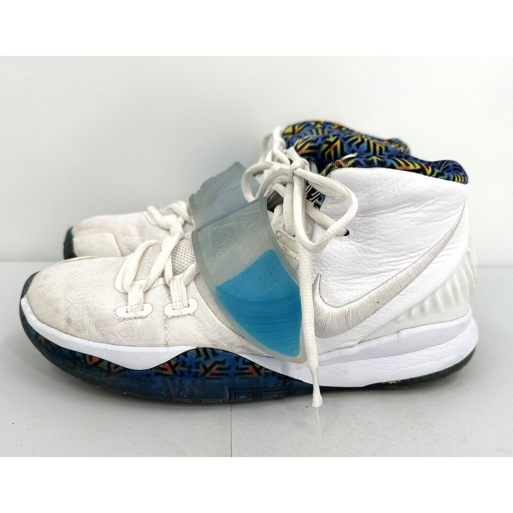 NIKE KYRIE‎ 6 WHITE SAPPHIRE LASER CRIMSON Youth Boy Size 6 Kyrie Irving - Picture 6 of 11
